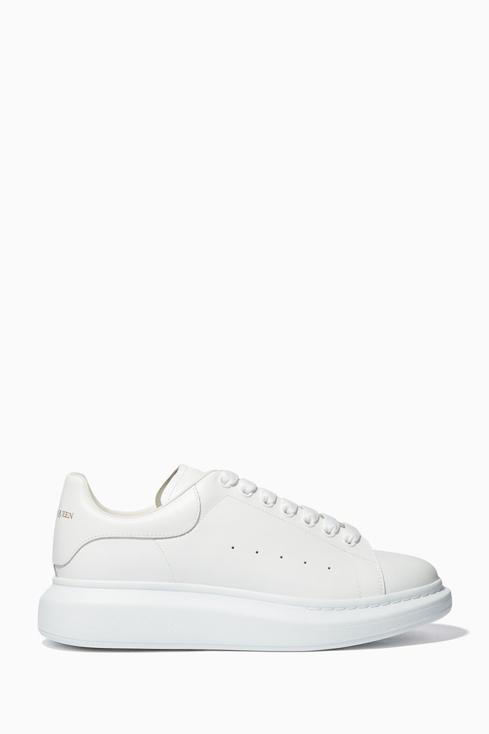 

Oversized Leather Sneakers, White
