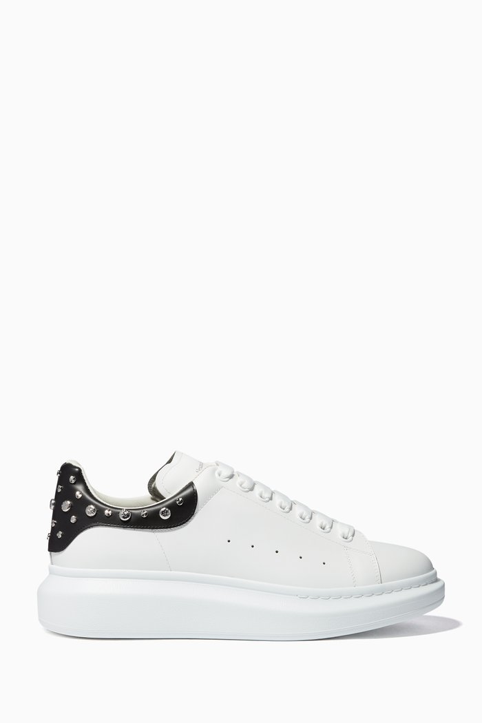

Oversized Leather Sneakers, White