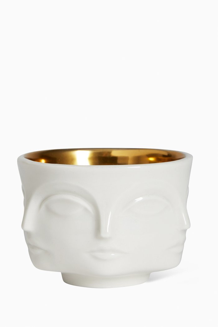 

Muse D’or Votive Holder in Porcelain, Multicolour