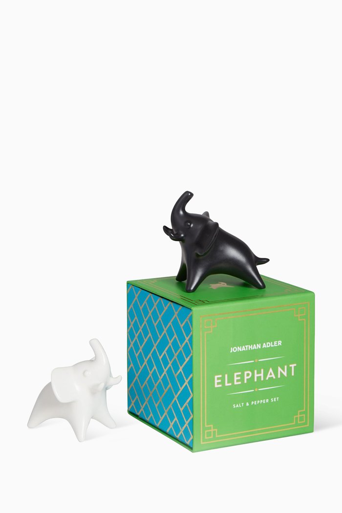 Elephant Salt & Pepper Set, Multicolour