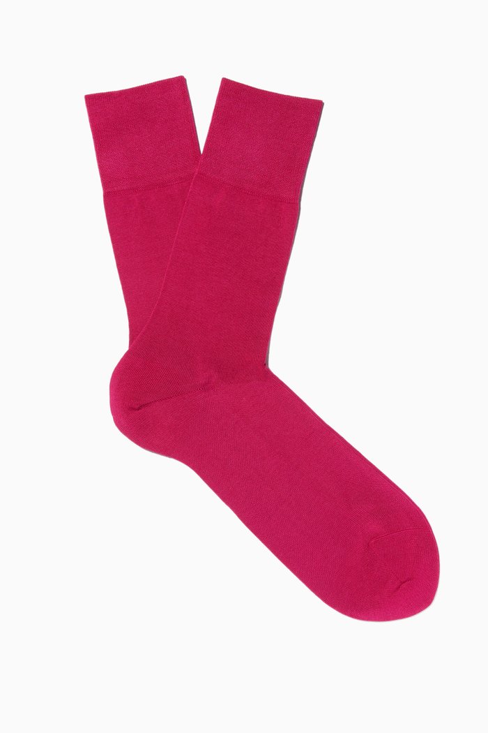 

Berry Cotton Tiago Socks, Pink