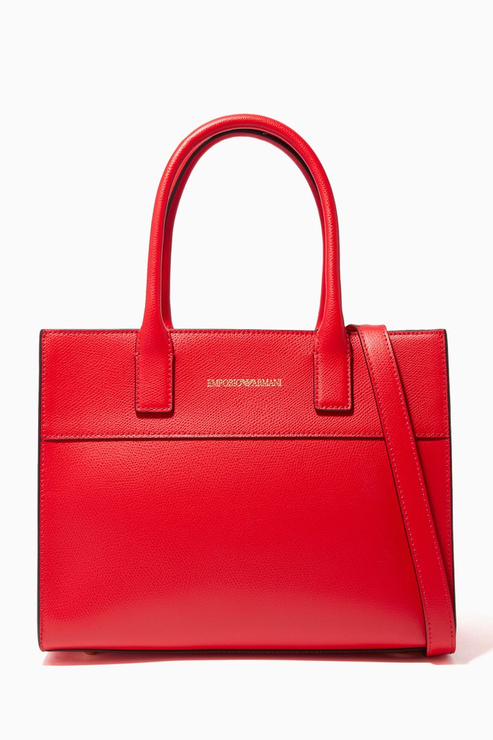 

Structured Shopper Bag, Red