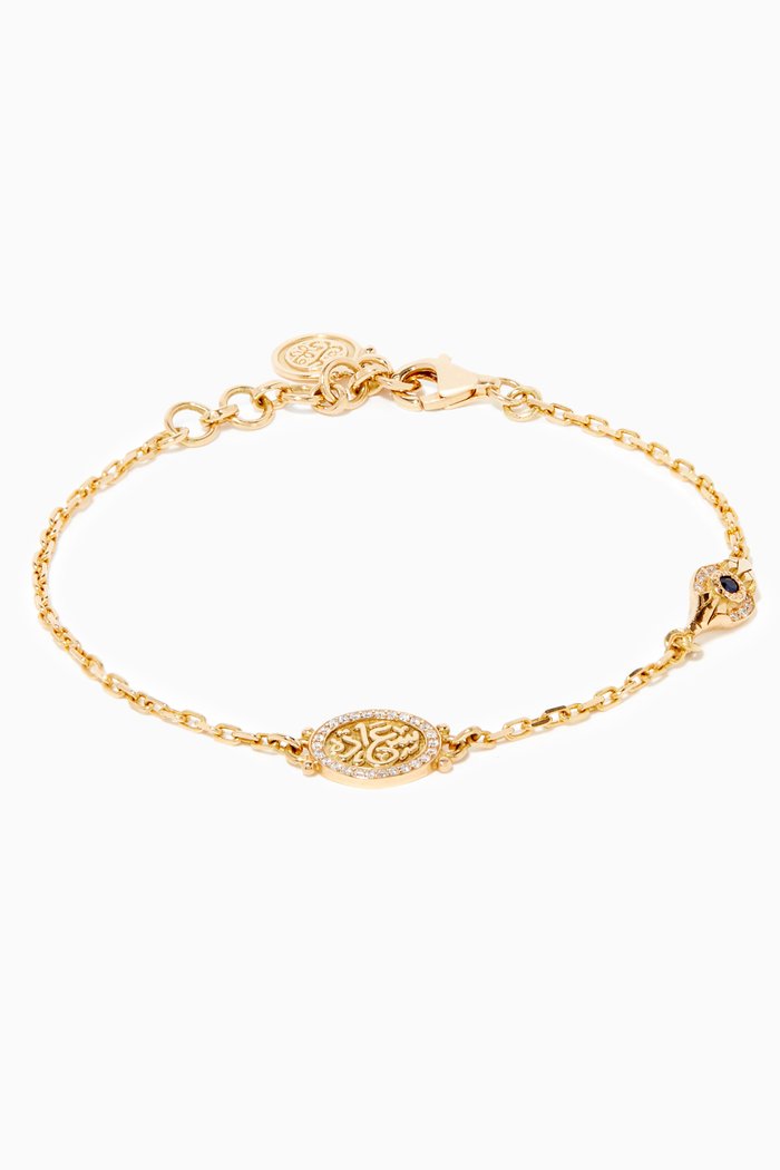 

Happiness Diamond & Sapphire Gold Bracelet, Yellow
