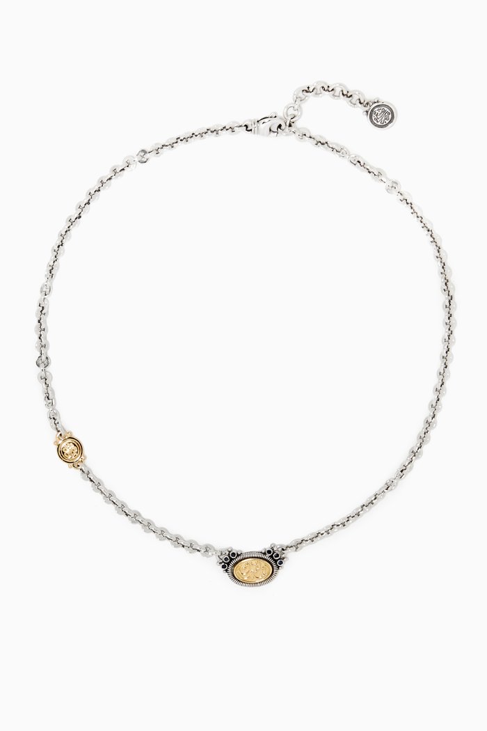 

Never Apart Silver & Gold Calligraphy Necklace