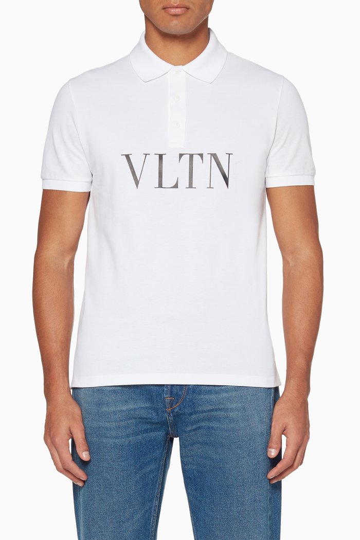 

White VLTN Polo Shirt
