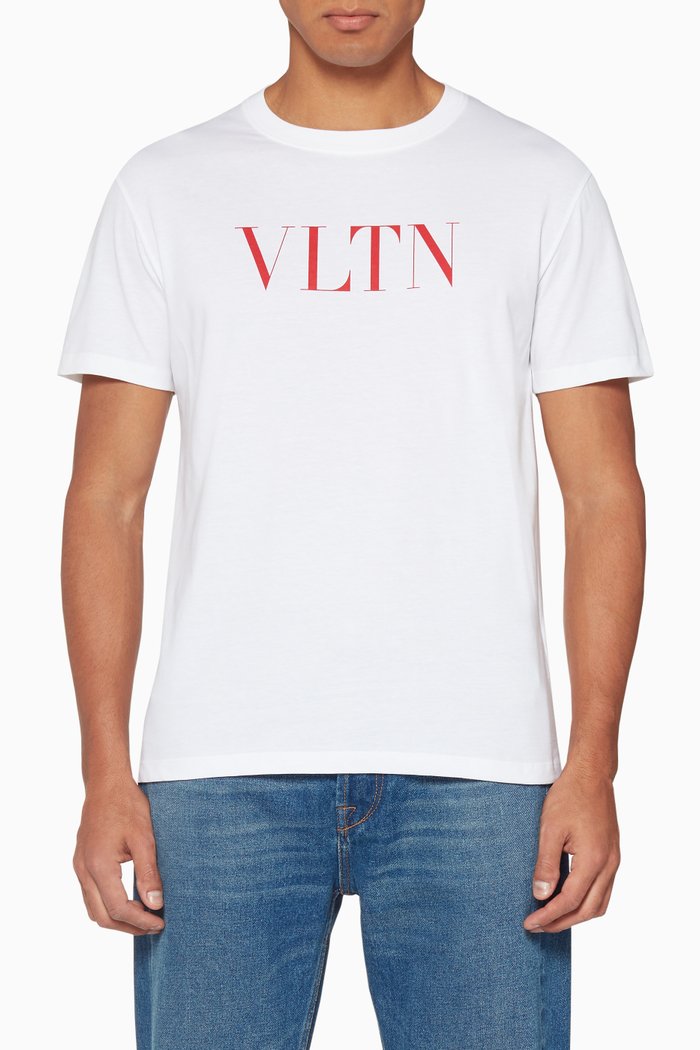 

Red VLTN Print Logo T-Shirt