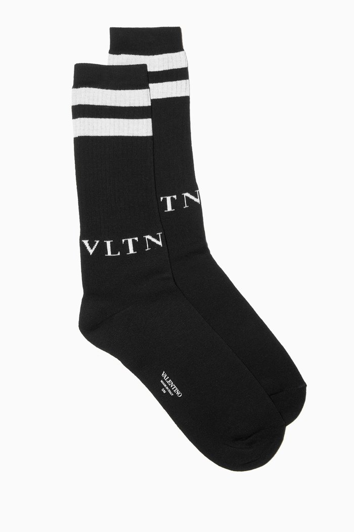 

Valentino Garavani White VLTN Cotton Socks