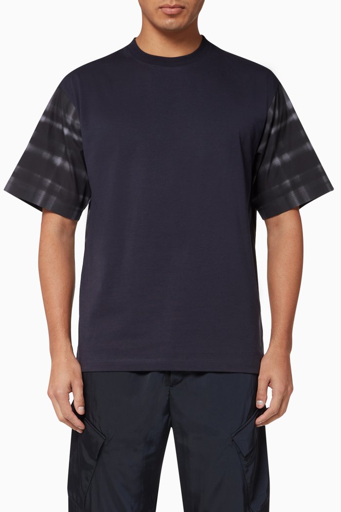 

Huwaylat Oversized Jersey T-shirt, Blue