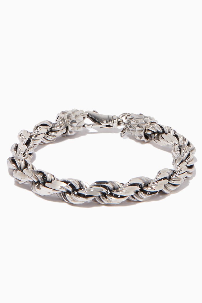 

Silver Medium Rope Chain Bracelet