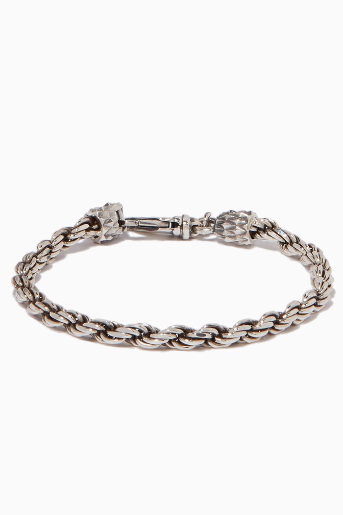 

Silver Small Rope Chain Bracelet