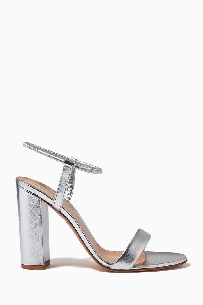 

Nadia 100 Sandals in Metallic Nappa, Silver