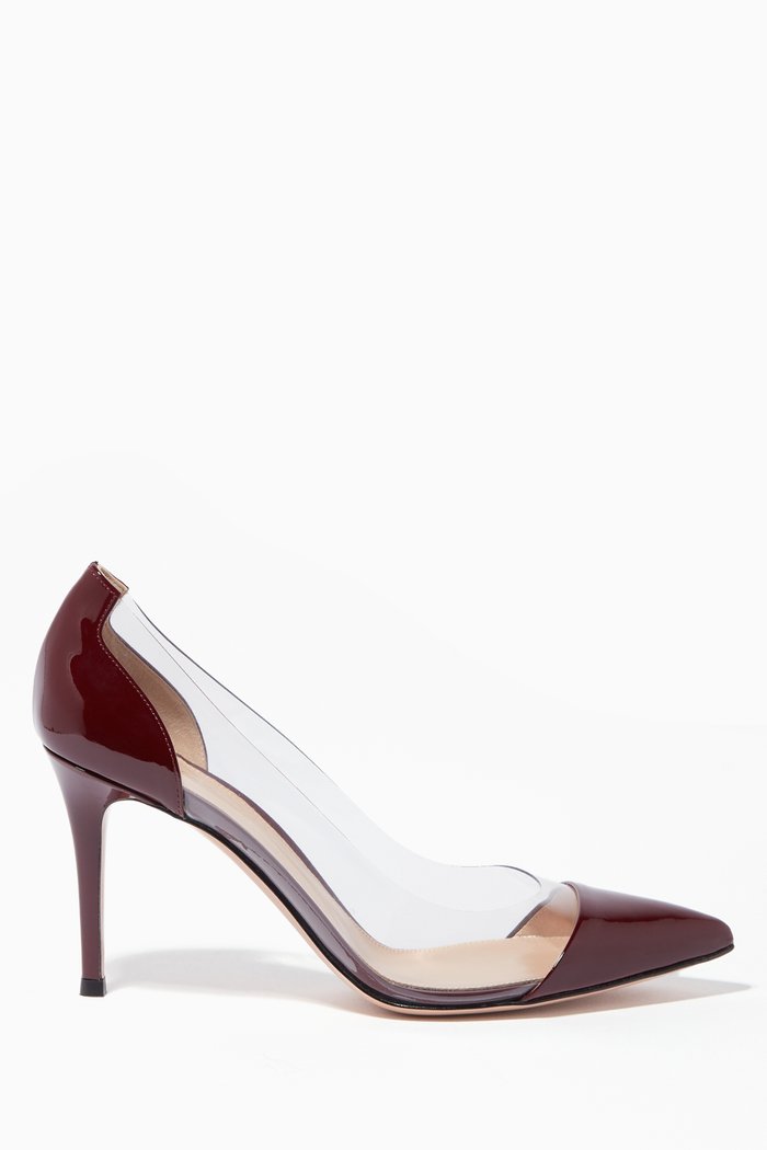 

Patent Leather & Plexi Pumps, Pink
