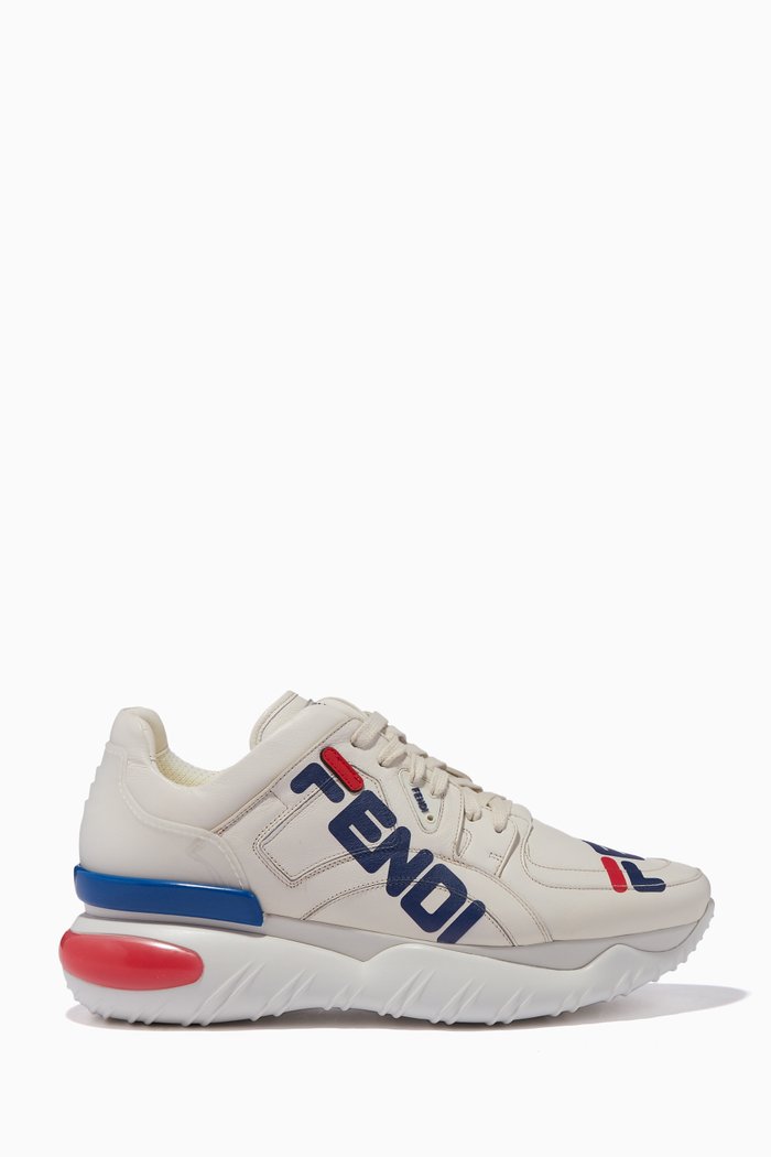 

Off-White Mania Logo Leather Sneakers