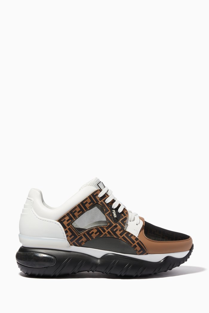 

Multi-Coloured Low-Top Leather Sneakers, Multicolour