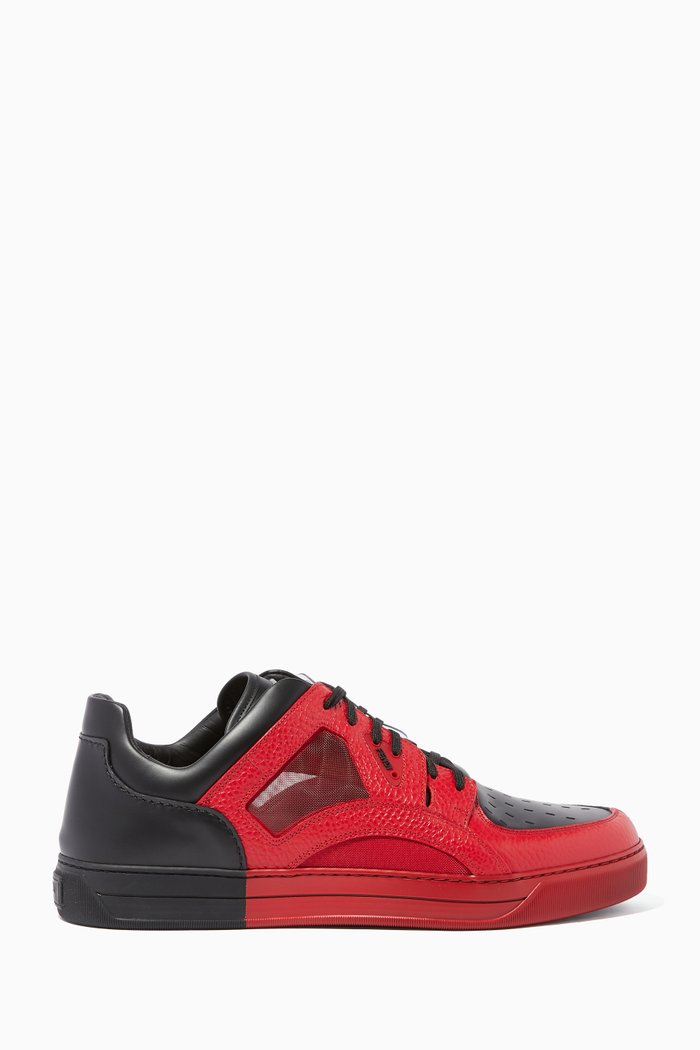 

Perforated Leather Sneakers, Multicolour