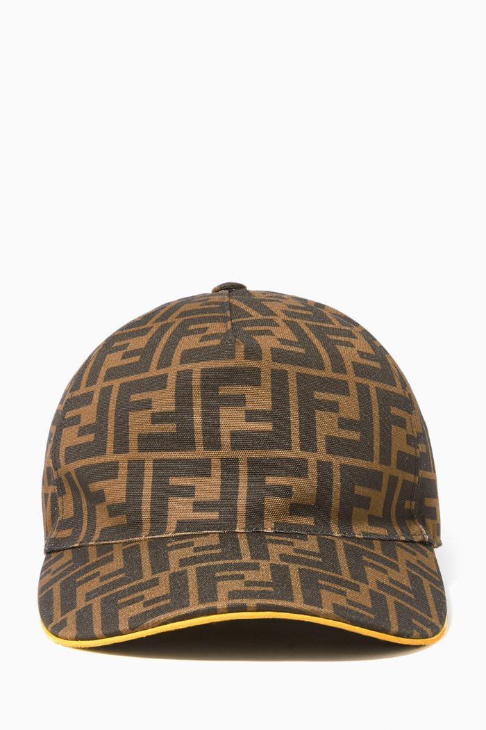 

FF Canvas Baseball Cap, Brown