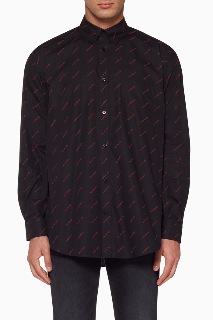 

Black Logo Print Shirt