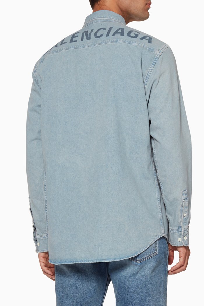 

Blue Logo Denim Shirt