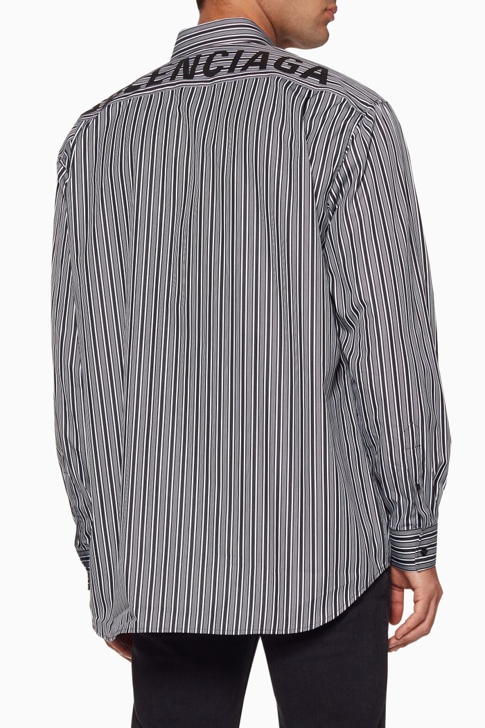 

Multi-Coloured Logo Striped Shirt, Multicolour