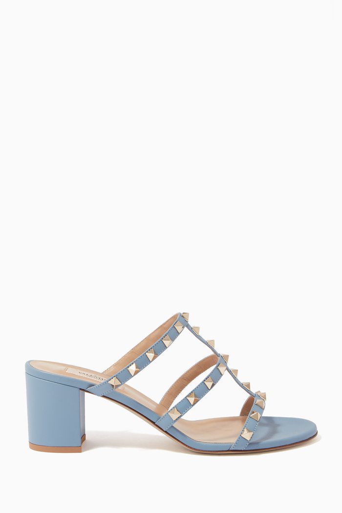 

Rockstud-Embellished Sandals, Blue