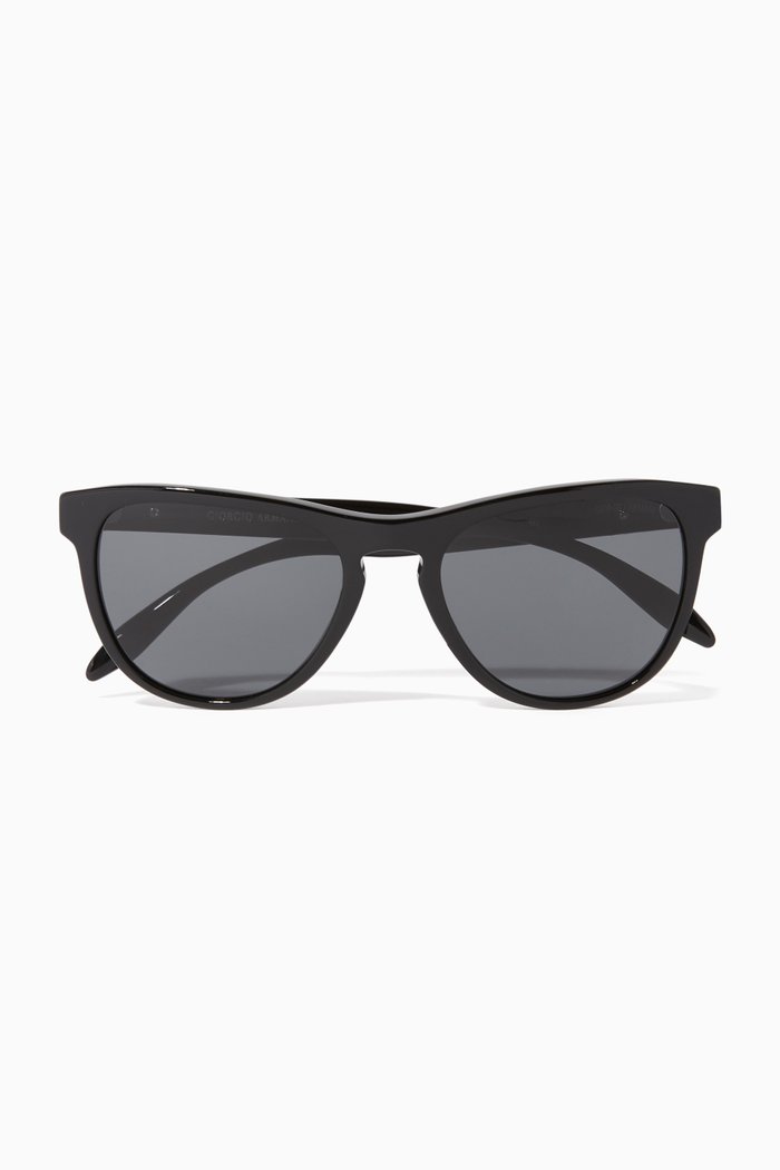 

Wayfarer Acetate Sunglasses, Black