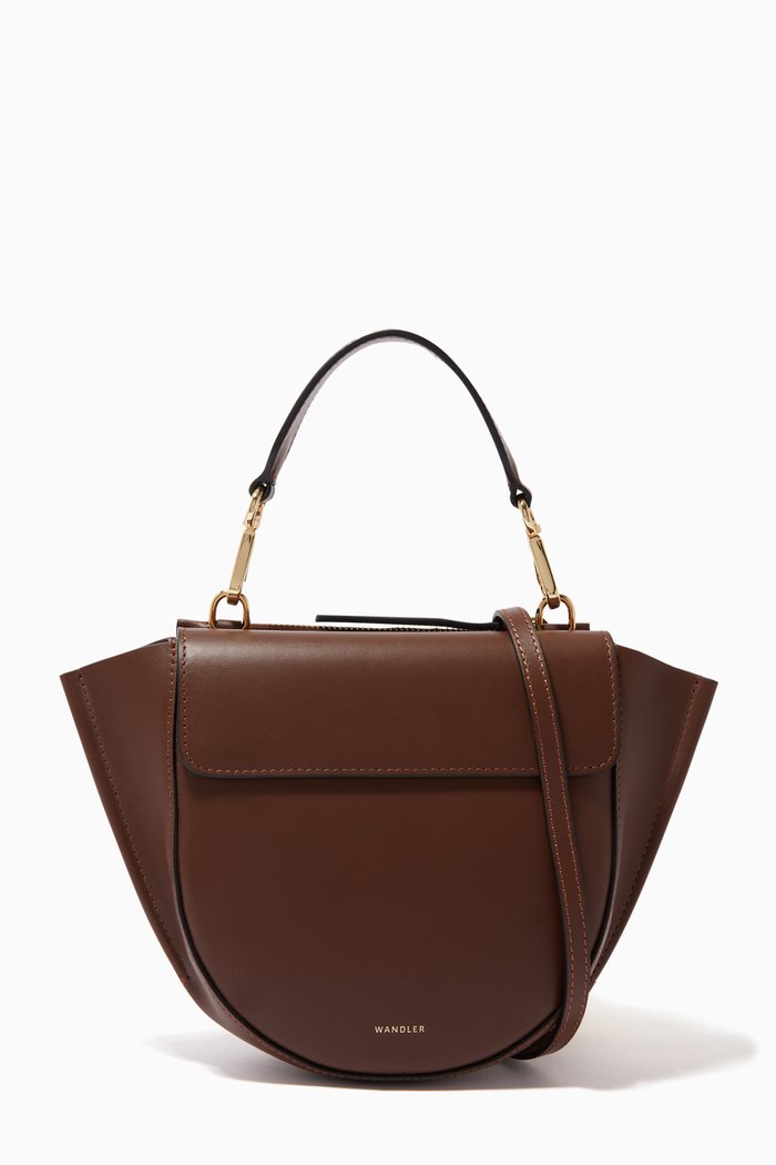 

Medium Hortensia Shoulder Bag in Leather, Brown