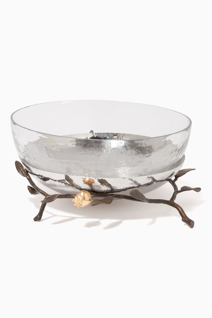 

Pomegranate Glass Serving Bowl, Multicolour