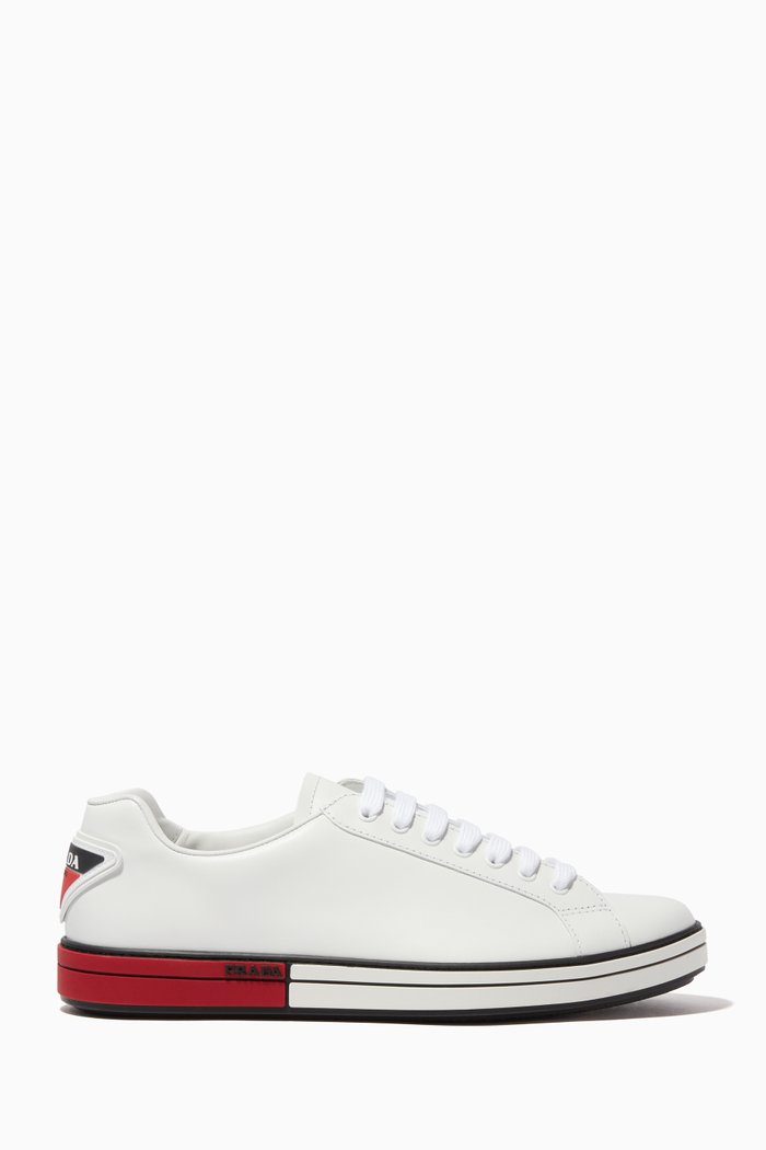

White Low Top Leather Sneakers