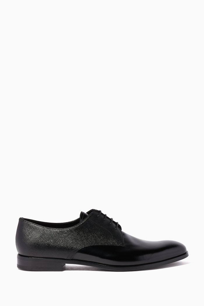 

Black Leather Derby Shoes
