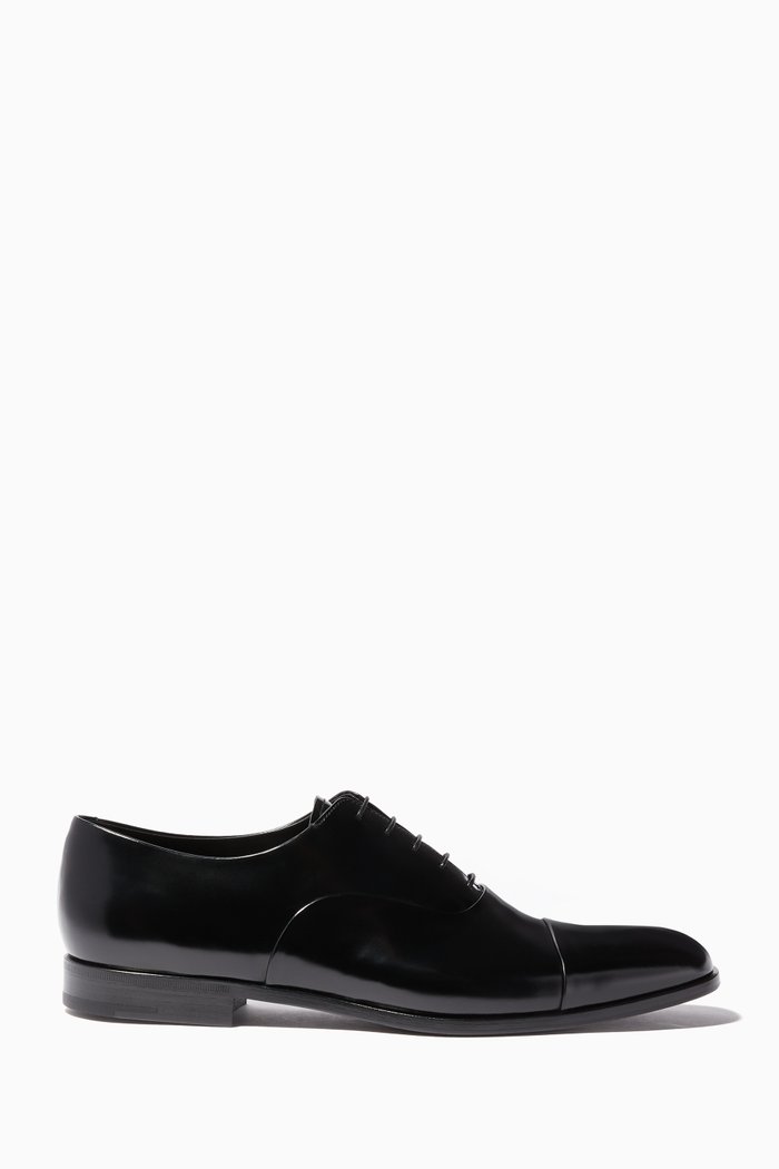 

Black Patent-Leather Oxford Shoes