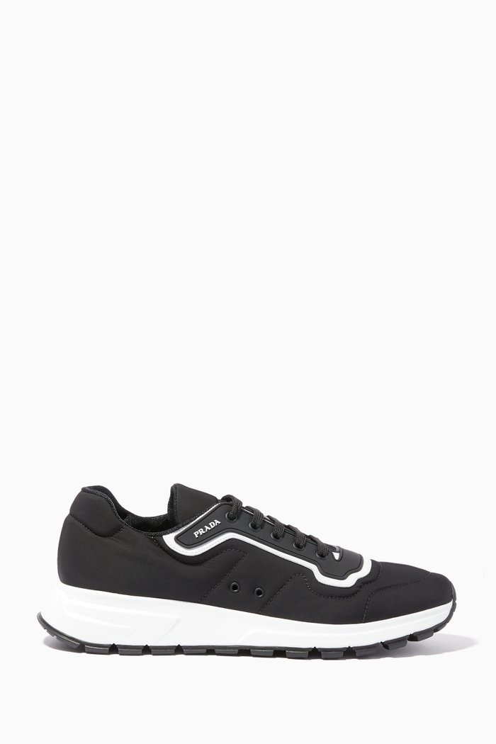 

Black Match Race Panelled Sneakers