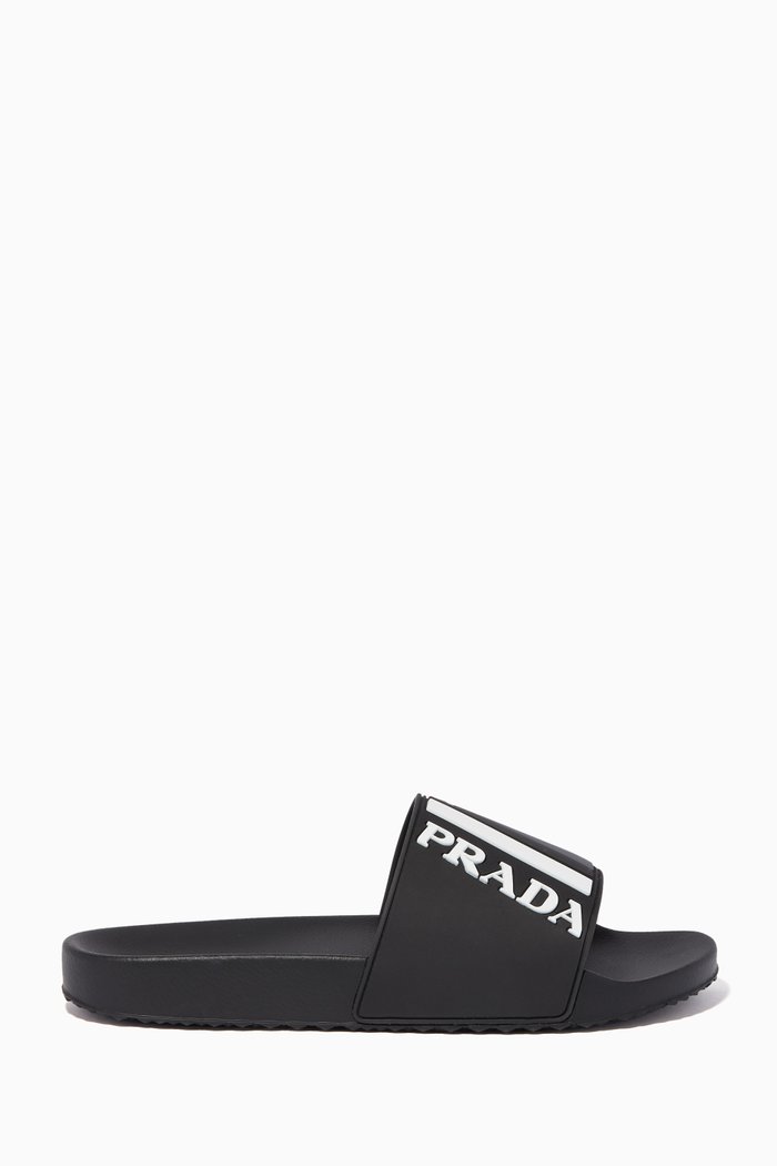 

Black Logo Rubber Slides