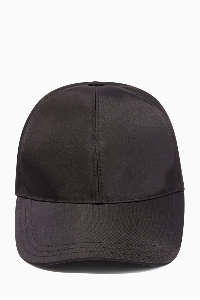 

Black Nylon Triangle Logo Baseball Cap