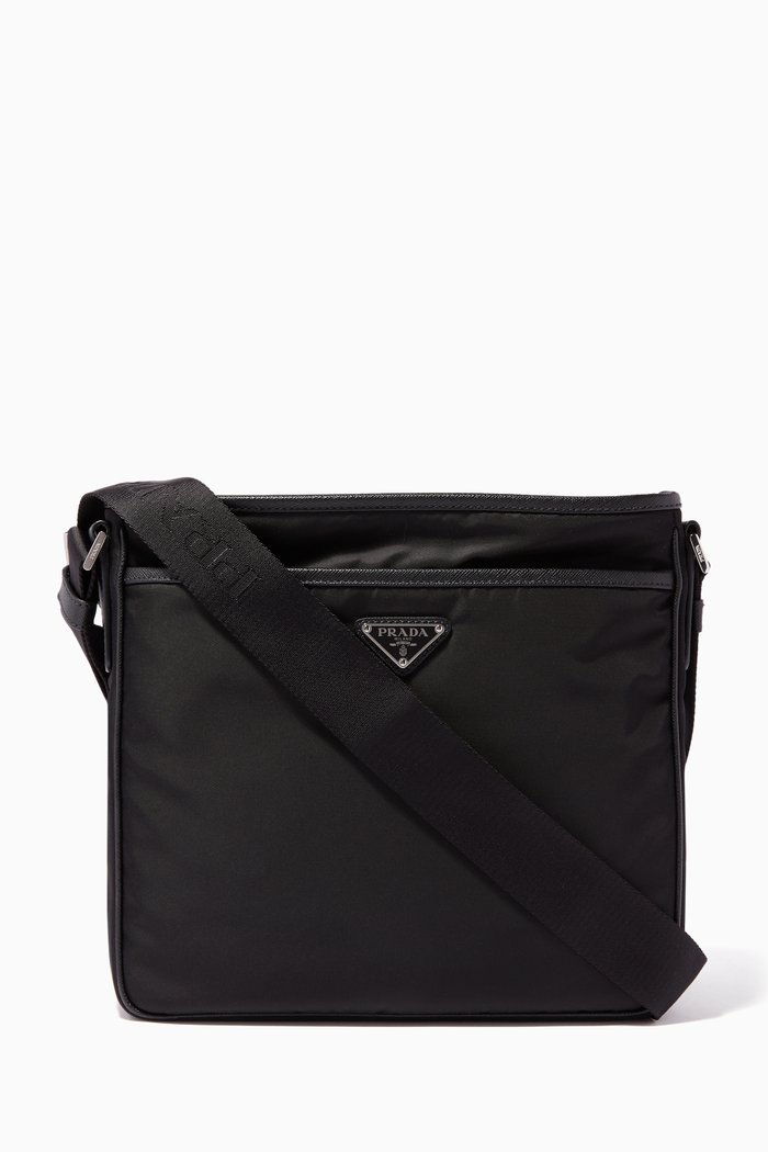 

Black Small Nylon Messenger Bag