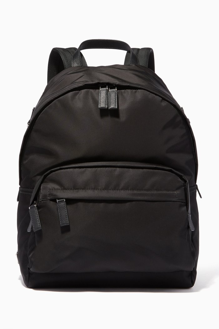 

Black Technical Logo Backpack