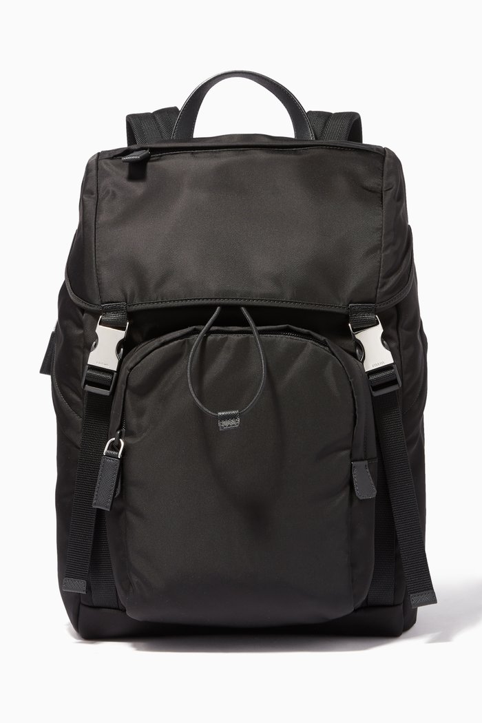 

Black Technical Side-Clip Backpack