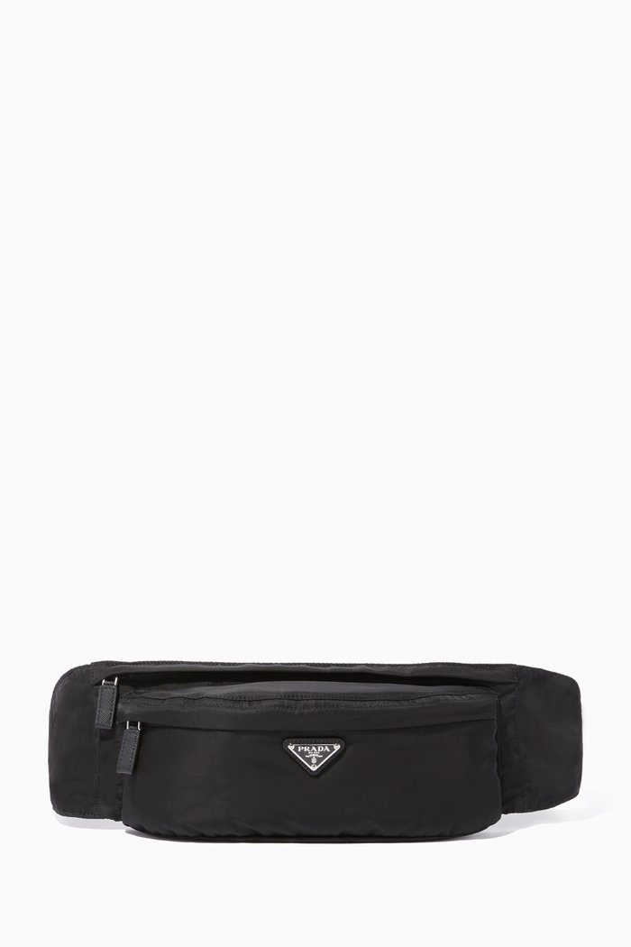 

Black Double-Zip Belt Bag