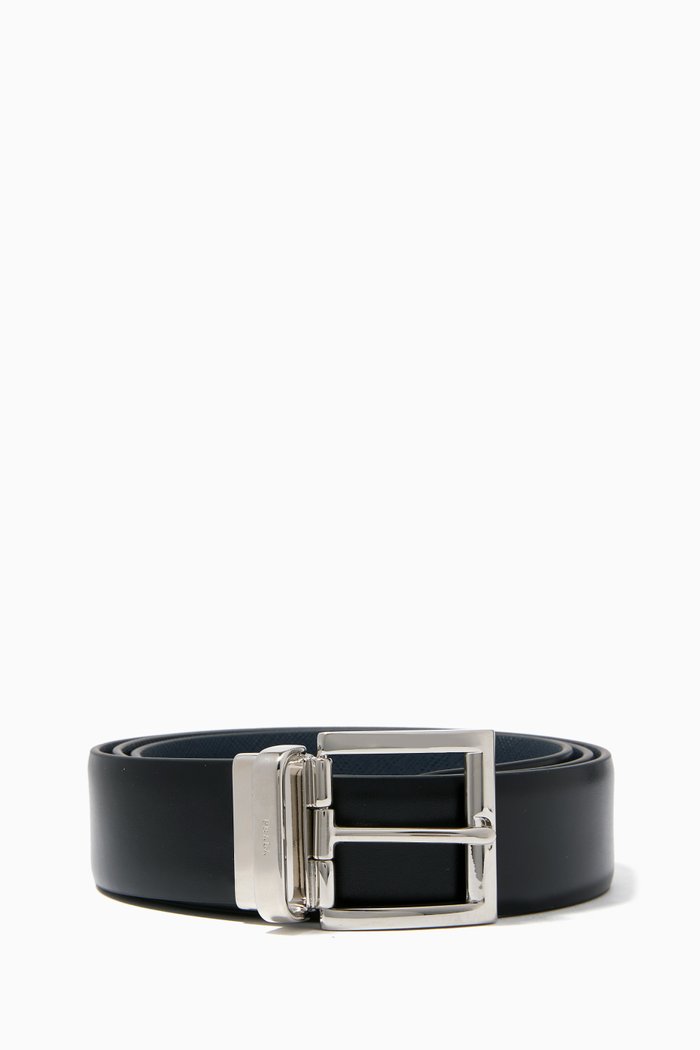 

Black Reversible Leather Belt
