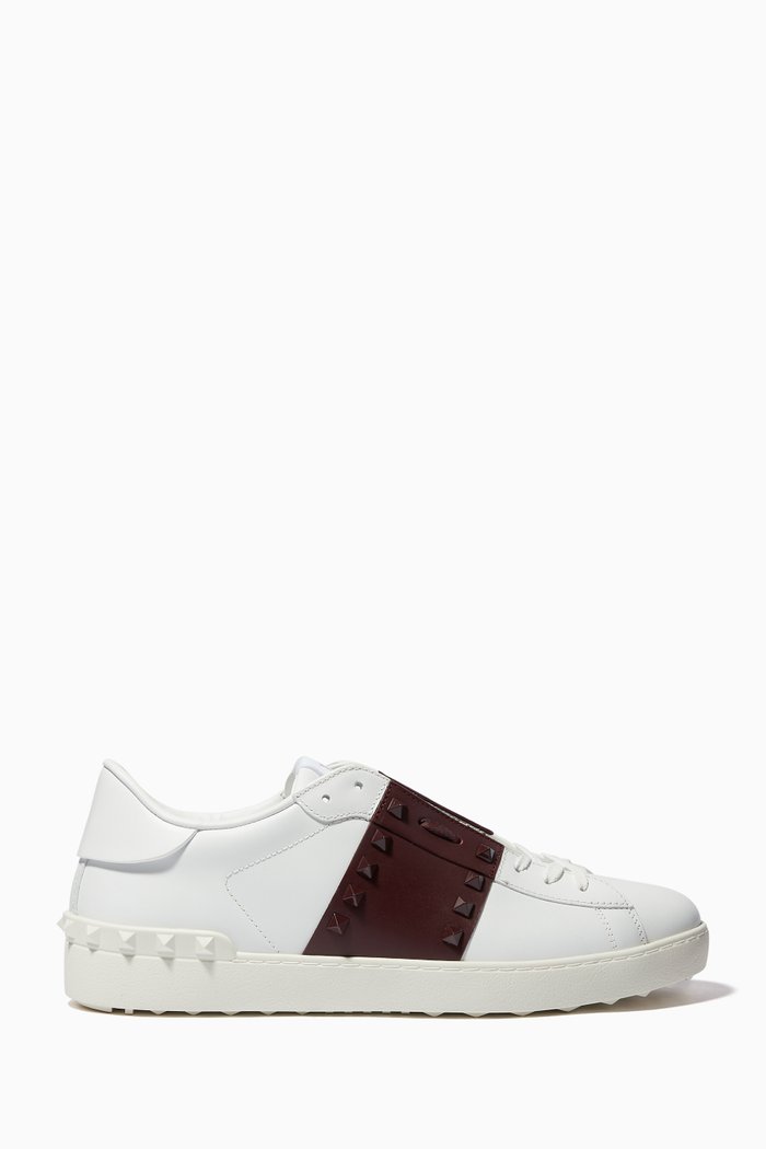 

Valentino Garavani Open Rockstud Sneakers, White