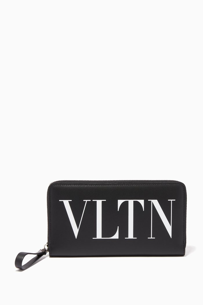 

Valentino Garavani VLTN Continental Zip Wallet, Black