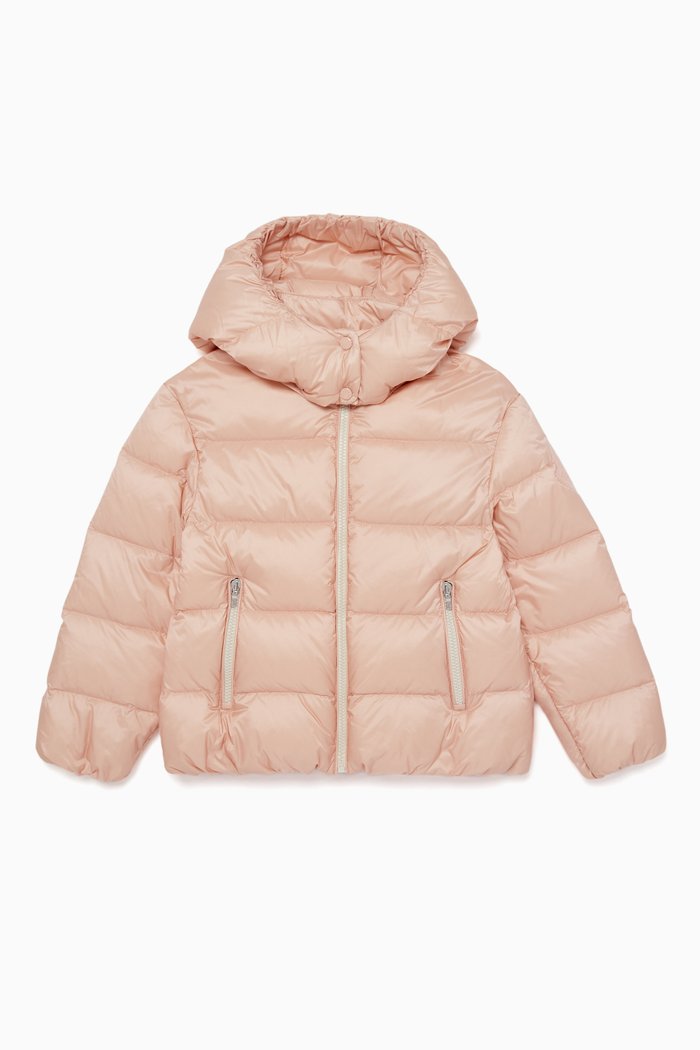 

Pastel-Pink Adorne Hooded Jacket
