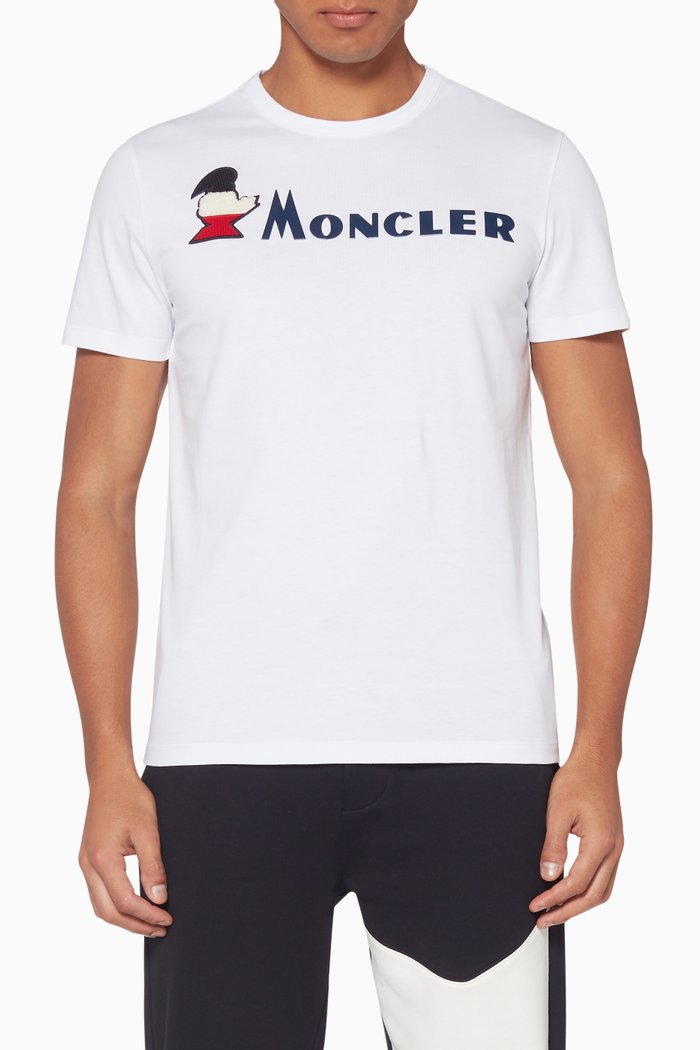 

Monduck Appliqué Logo Short Sleeve T-Shirt, White