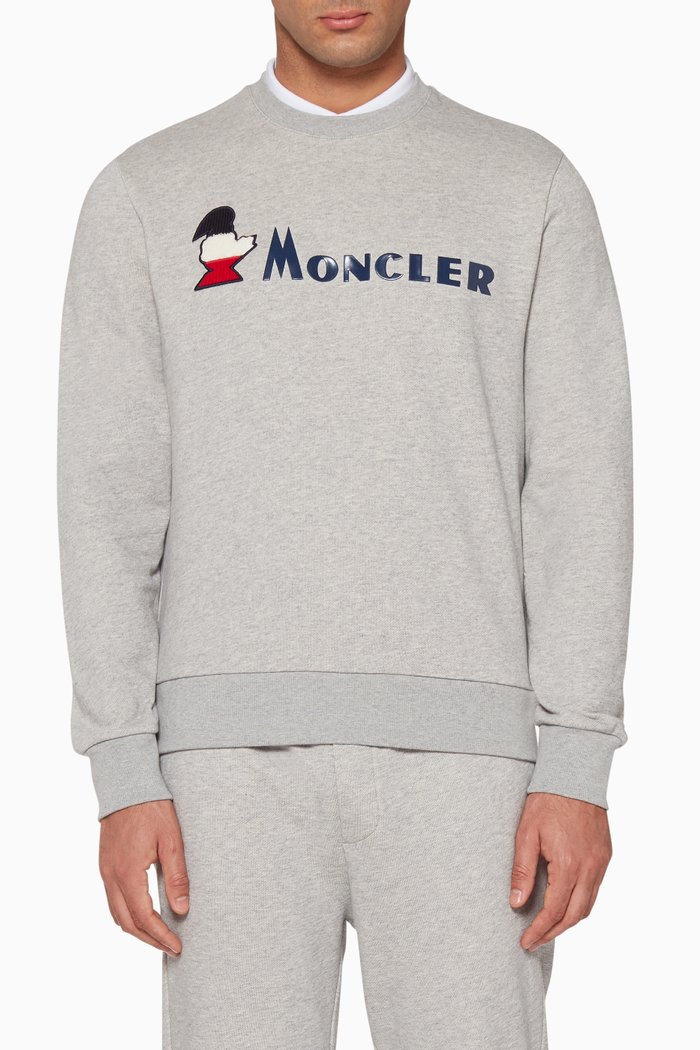 

Grey Monduck Rubber Logo Sweatshirt