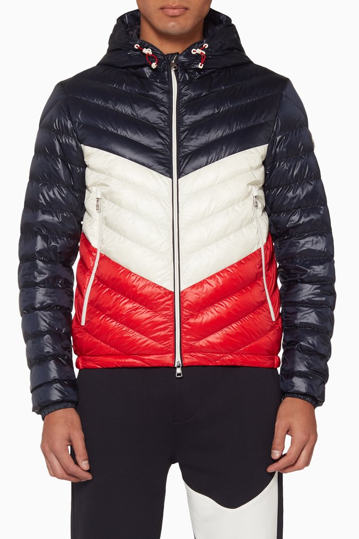 

Chevron Panel Down Jacket, Multicolour