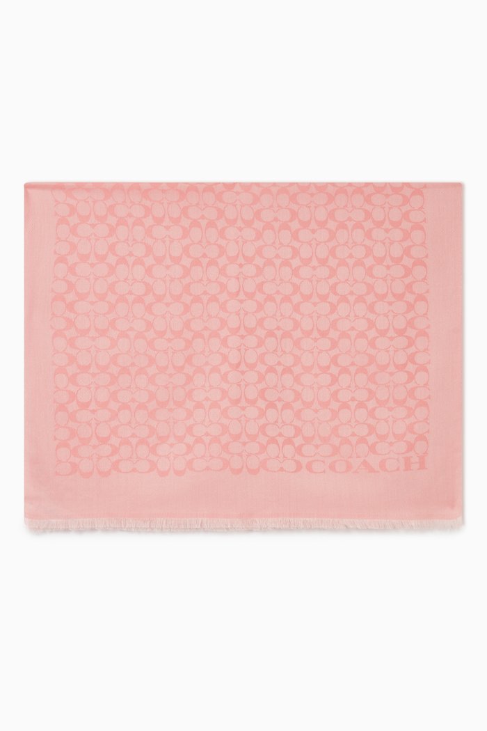 Signature Bi-colour Stole, Pink