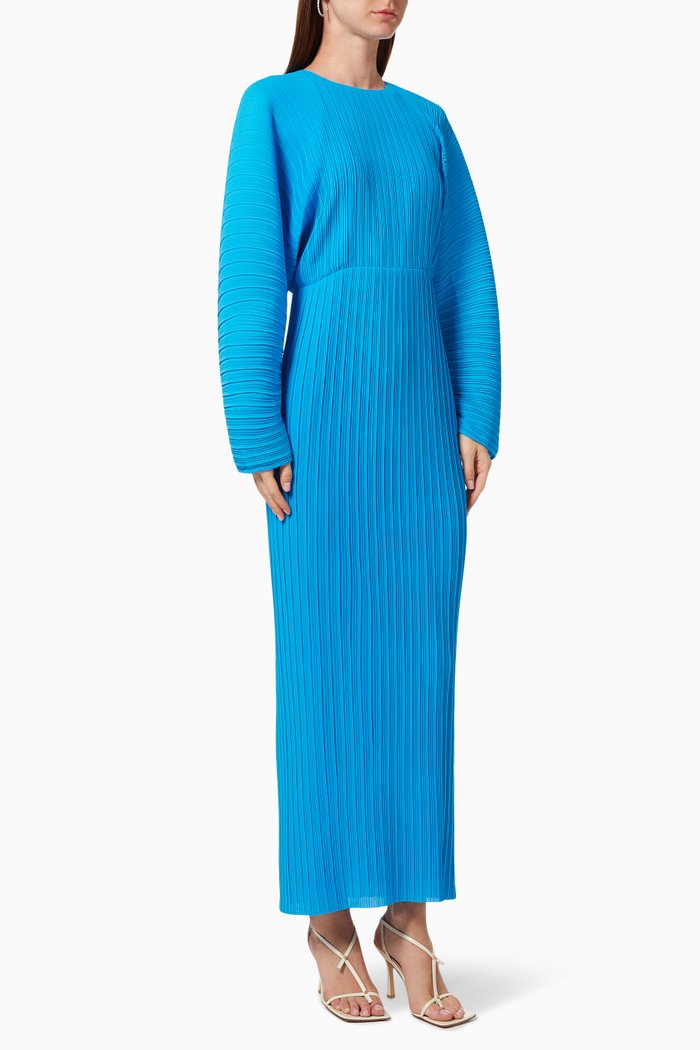 Mirabelle Pleated Midaxi Dress, Blue