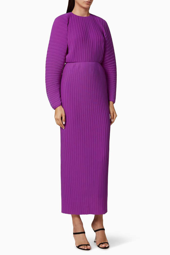 

Mirabelle Pleated Midaxi Dress, Purple