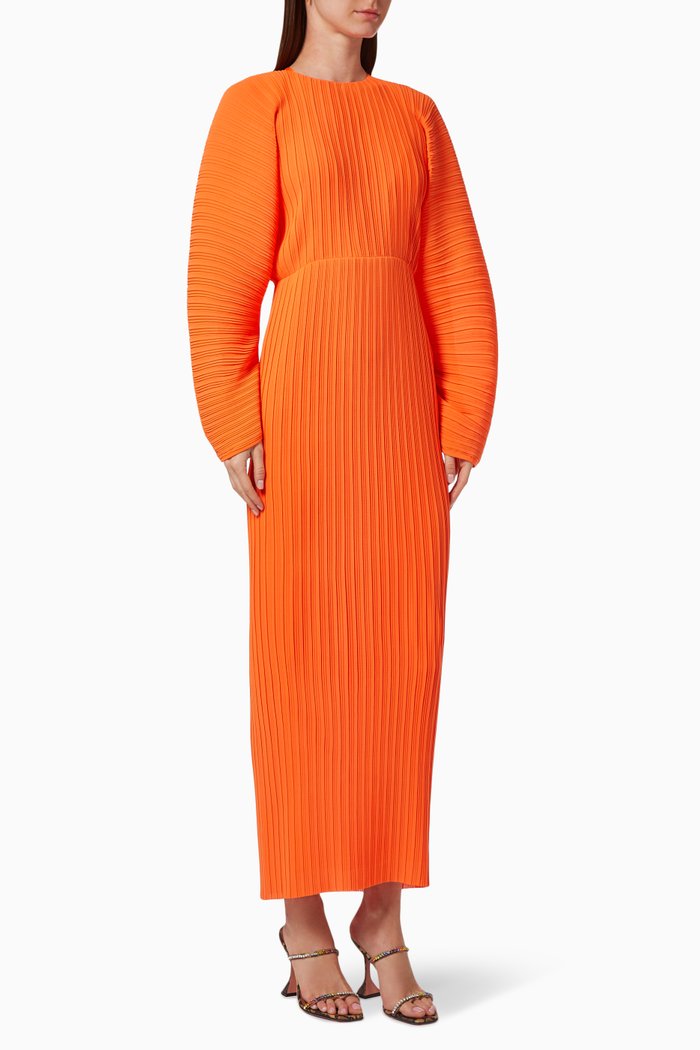 

Mirabelle Pleated Midaxi Dress, Orange