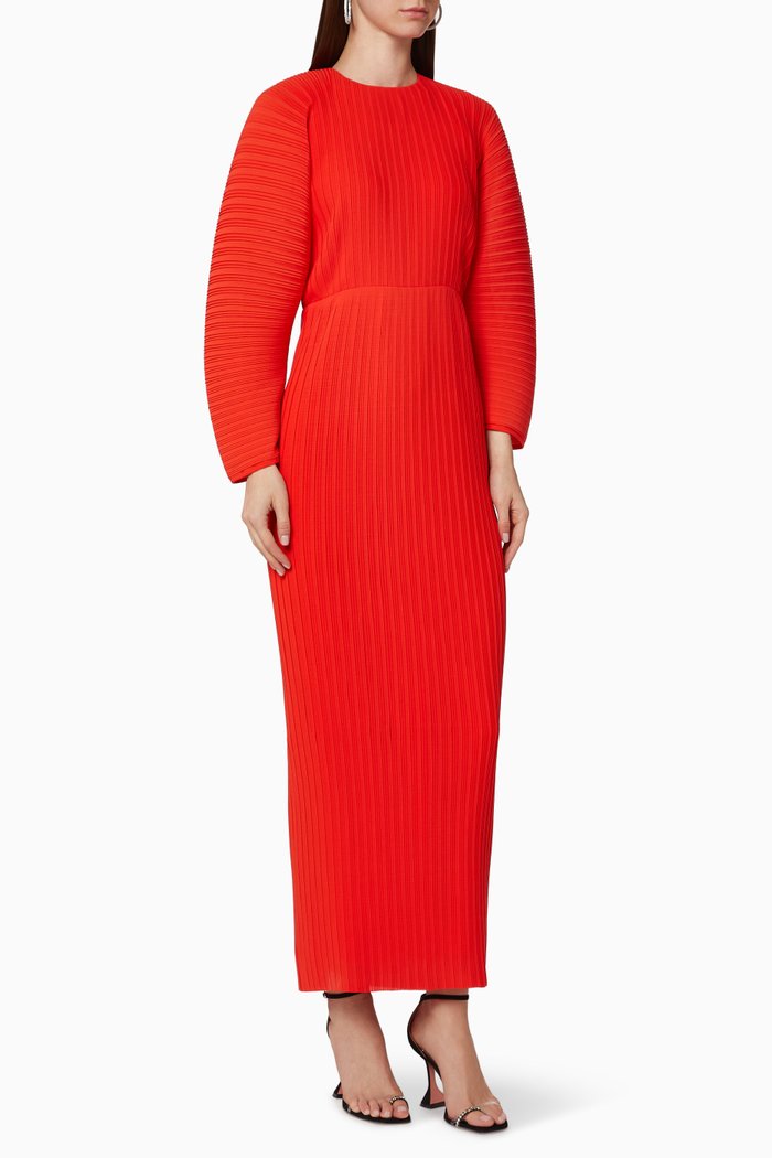 

Mirabelle Pleated Midaxi Dress, Red