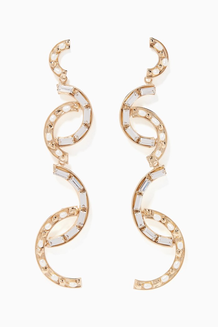 

Gold-tone & Faux Pearl Gelo Earrings
